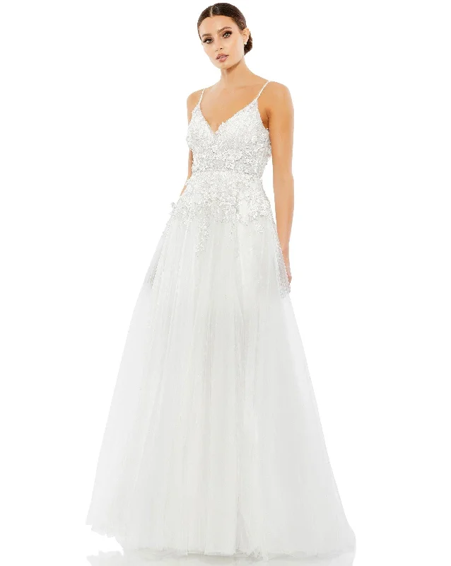 Bodycon dress for a date night​Mac Duggal 11228 Long Spaghetti Strap Ball Gown