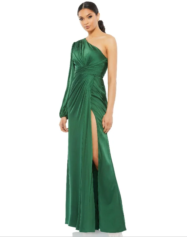 Bodycon dress with a one - shoulder design​Mac Duggal 11251 Prom Long Formal One Shoulder Gown