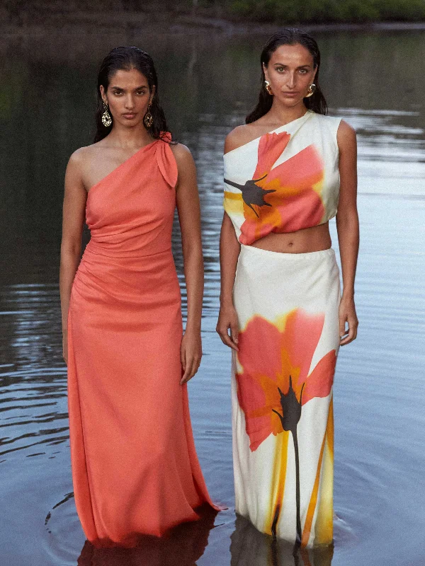 Wedding guest dresses with belted waists and knee - length skirtsPOSEY MAXI SKIRT