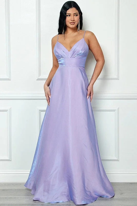 Formal dresses with ruched back panels and button - down fronts for a unique and flattering fitBay Lavander Sleeveless Maxi Dress Formal dresses with ruched back panels and button - down fronts for a unique and flattering fitBay Lavander Sleeveless Maxi Dress