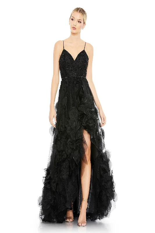 Prom dresses with illusion necklines and crystal embellishments for a formal affairMac Duggal 11293 Prom dresses with illusion necklines and crystal embellishments for a formal affairMac Duggal 11293
