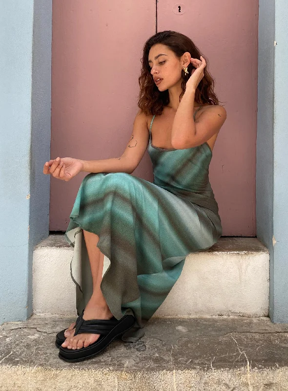 Sleeveless formal dresses with sequined straps and a - line skirts for a classic formal eventOtillie Maxi Dress Blue Multi