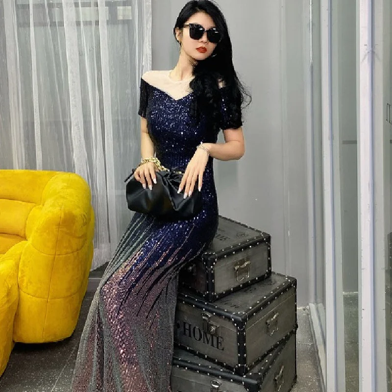 Formal dresses with ruffled skirts and bow accents for a charming prom appearanceStellar Sparkle Luxe Banquet Evening Dress Formal dresses with ruffled skirts and bow accents for a charming prom appearanceStellar Sparkle Luxe Banquet Evening Dress
