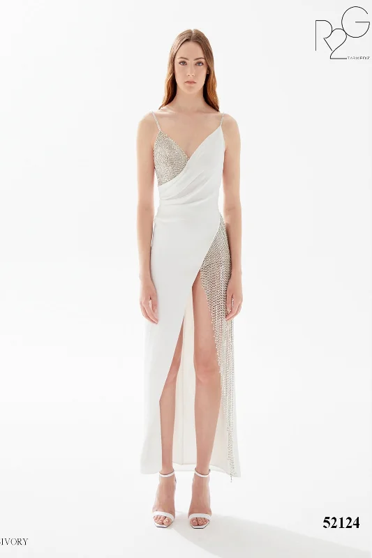 Prom dresses with illusion necklines and crystal embellishments for a formal affairTarik Ediz 52124 Prom dresses with illusion necklines and crystal embellishments for a formal affairTarik Ediz 52124