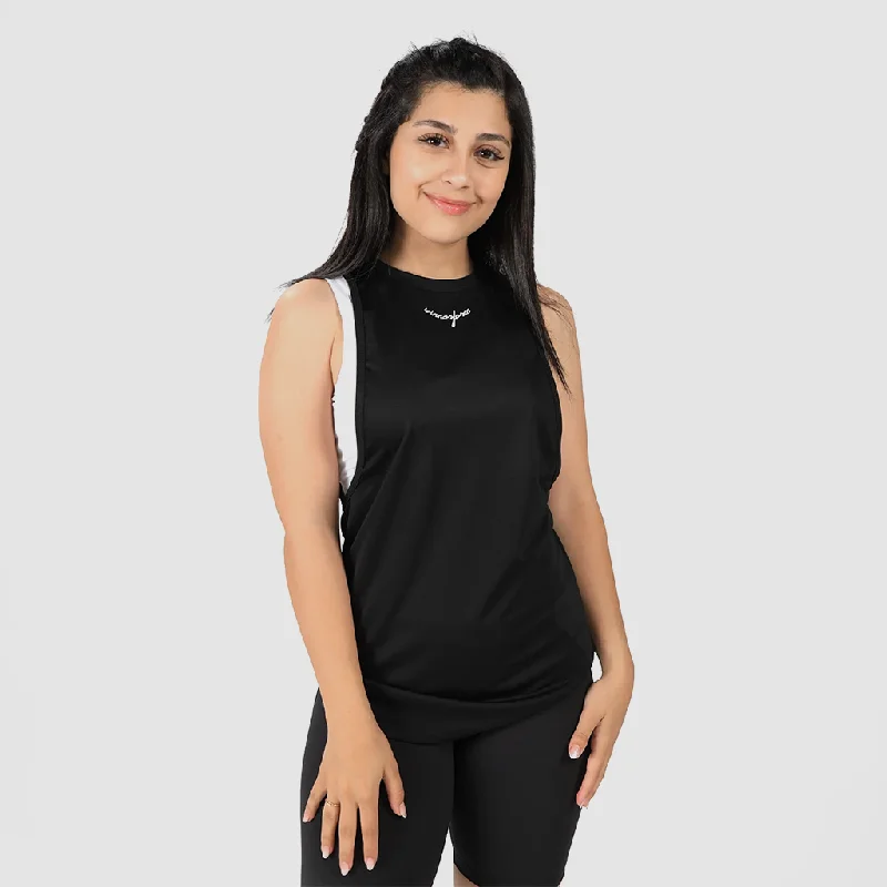 WOMEN-SIGNATURE-TANK 1 (BLACK)