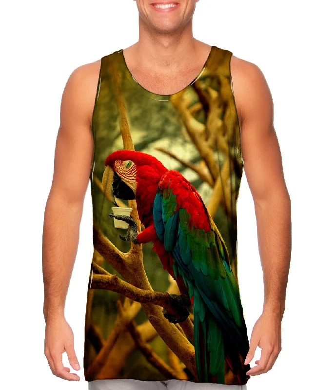 Halter Neck Women's Modal Blend Tank Tops for ComfortCafe Macaw