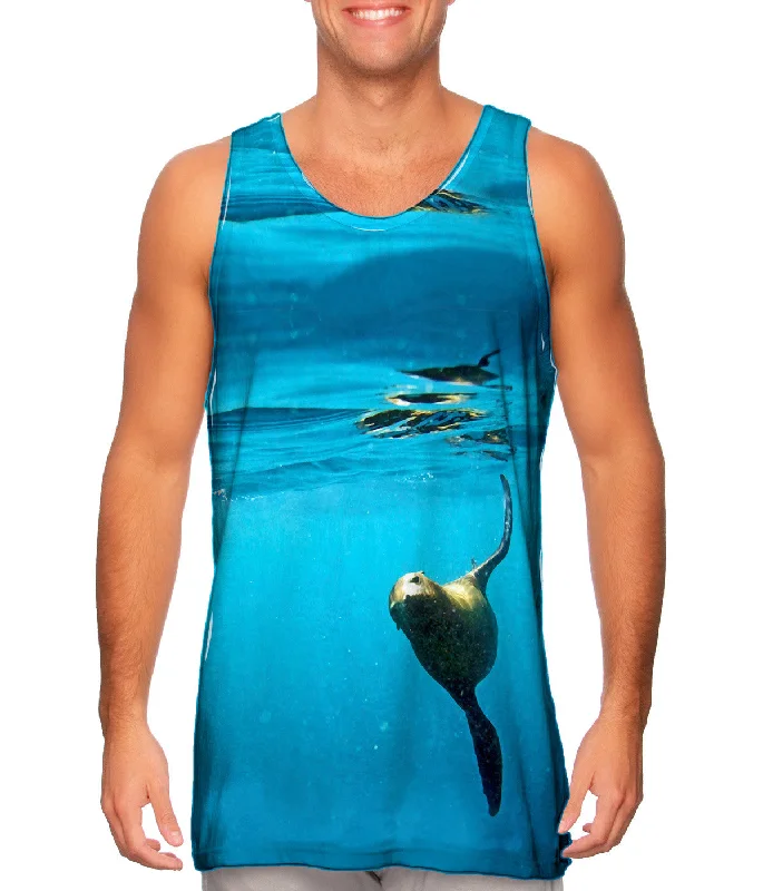 One - Shoulder Women's Rayon Blend Tank Tops for a Flowy LookCalifornia Sea Lion Flying
