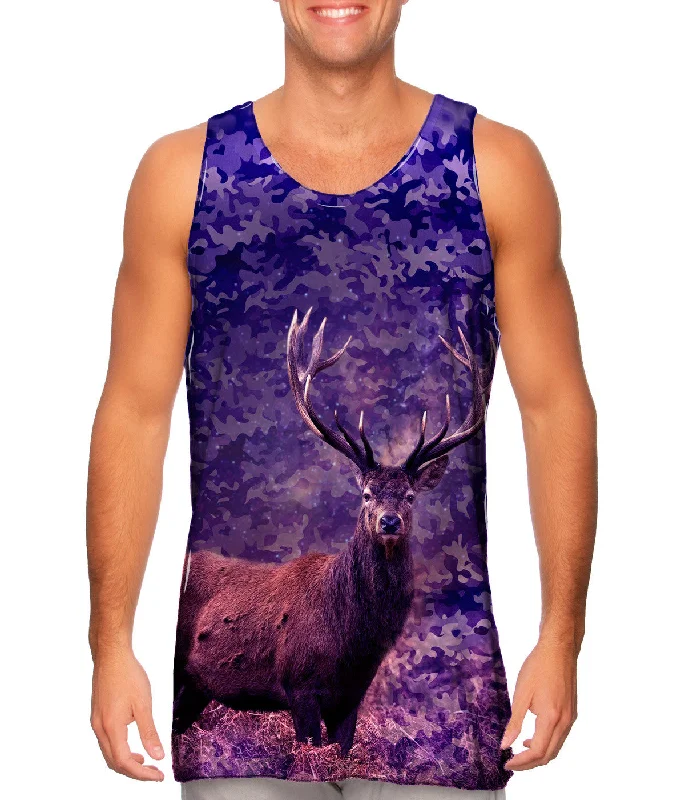 Women's Cropped Tank Tops with Vintage Band LogosCamouflage Starlight Deer