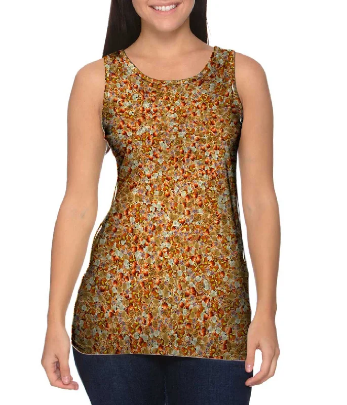 Crew Neck Women's Sustainable Tank Tops Made from Recycled MaterialsCarmel Apples