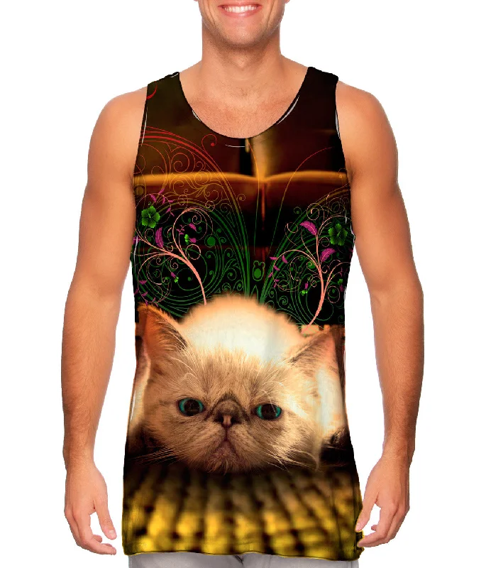High - Neck Women's Silk Blend Tank Tops for a Luxurious FeelCarpet Exotic Kitten