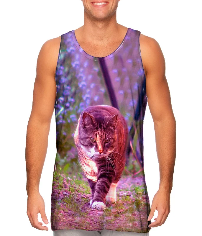Plunge Neck Women's Seamless Tank Tops for a Smooth FitCat On A Stroll