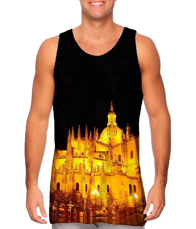 V - Neck Women's Moisture - Wicking Tank Tops for RunningCathedral De Segovia
