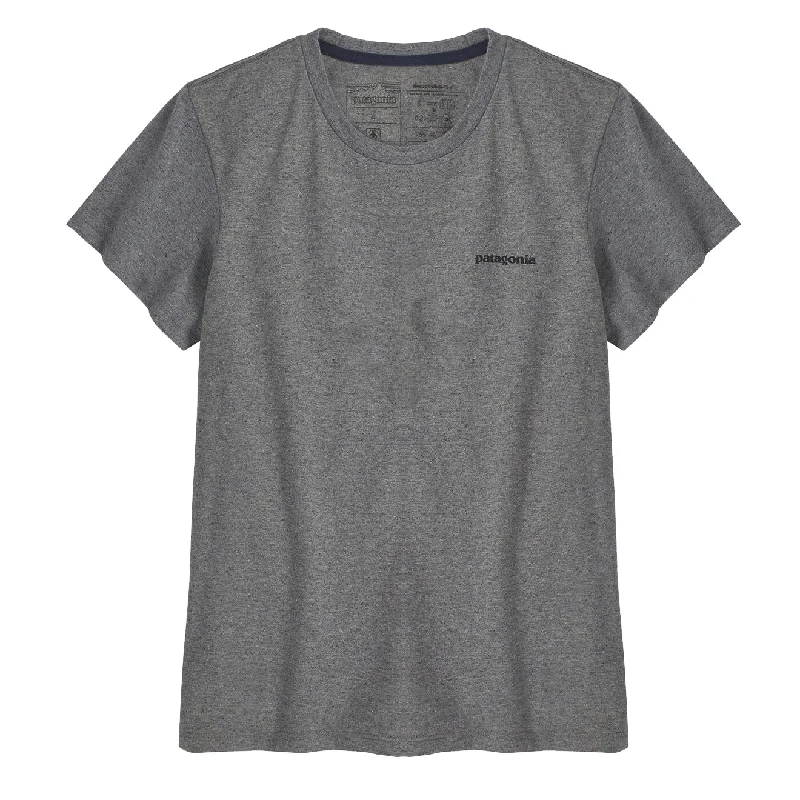 Patagonia Womens P-6 Logo Responsibili-Tee Gravel Heather