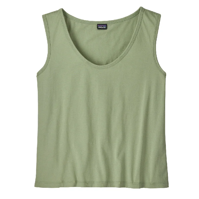 Patagonia Womens Regenerative Organic Certified Cotton Tank Salvia Green