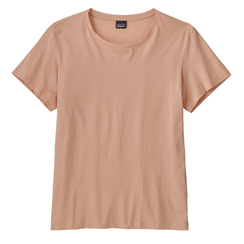 Patagonia Womens Regenerative Organic Certified Cotton Tee Antique Pink