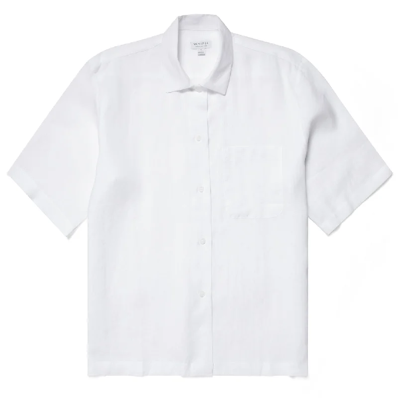 Sunspel Womens S/S Shirt White