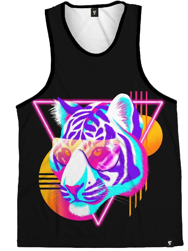 Synthwave Tiger Stripes (Mash Up) Tank Top