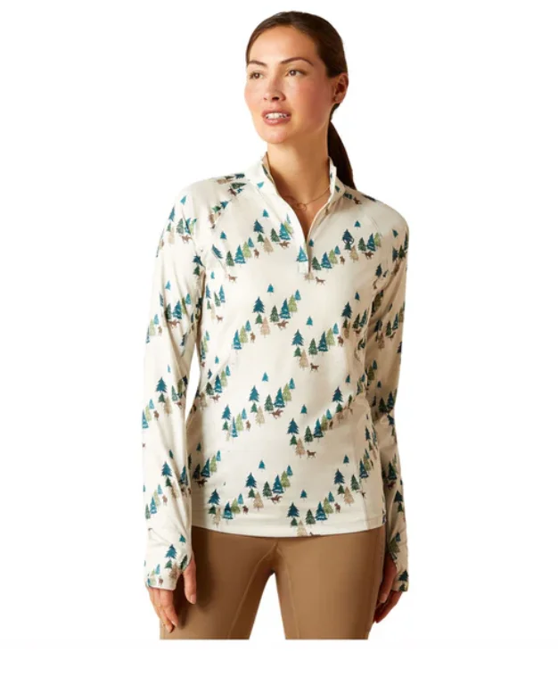 Button - Down Women Long Sleeve Top for a Classic StyleWOMENS LOWELL 2.0 1/4 ZIP FOREST
