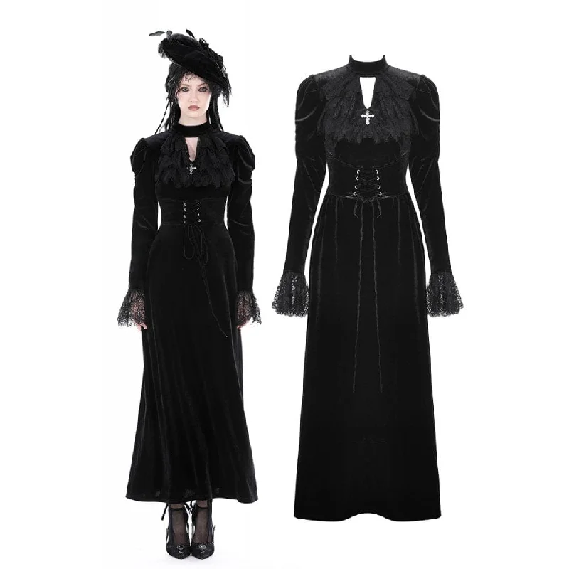Thermal Women Long Sleeve Top for Extra Warmth in WinterWomen's Gothic Cutout Puff Sleeved Velvet Dress Thermal Women Long Sleeve Top for Extra Warmth in WinterWomen's Gothic Cutout Puff Sleeved Velvet Dress