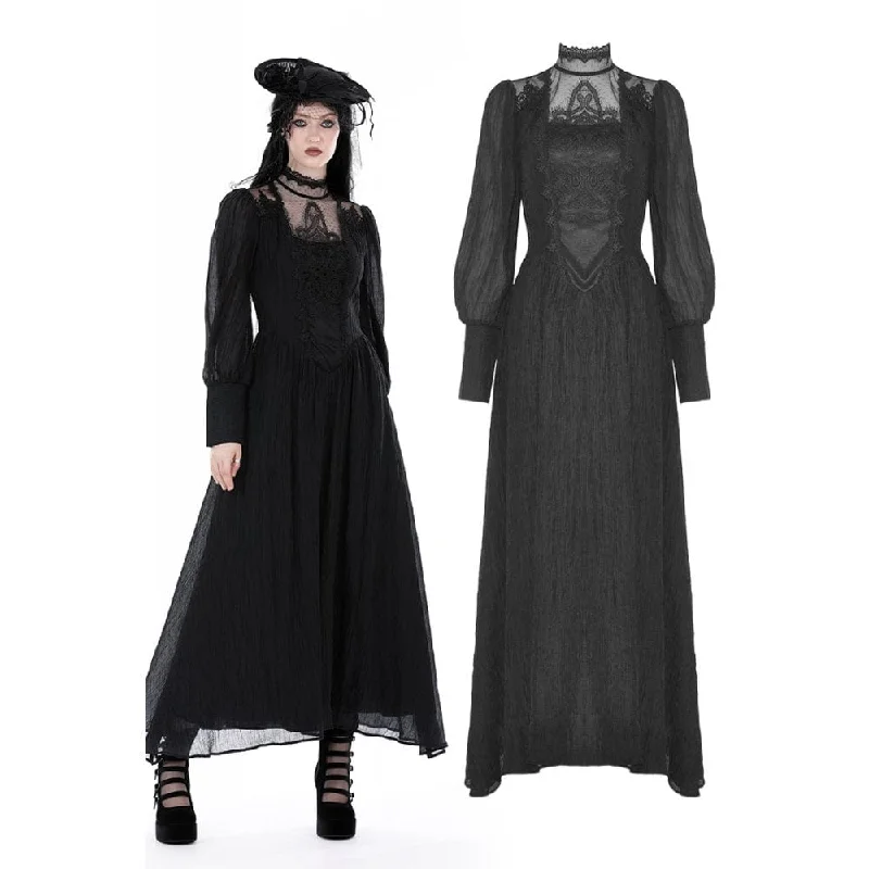 Puffer - Sleeve Women Long Sleeve Top for a Fashion - Forward LookWomen's Gothic Stand Collar Puff Sleeved Ruched Wdding Dress Puffer - Sleeve Women Long Sleeve Top for a Fashion - Forward LookWomen's Gothic Stand Collar Puff Sleeved Ruched Wdding Dress