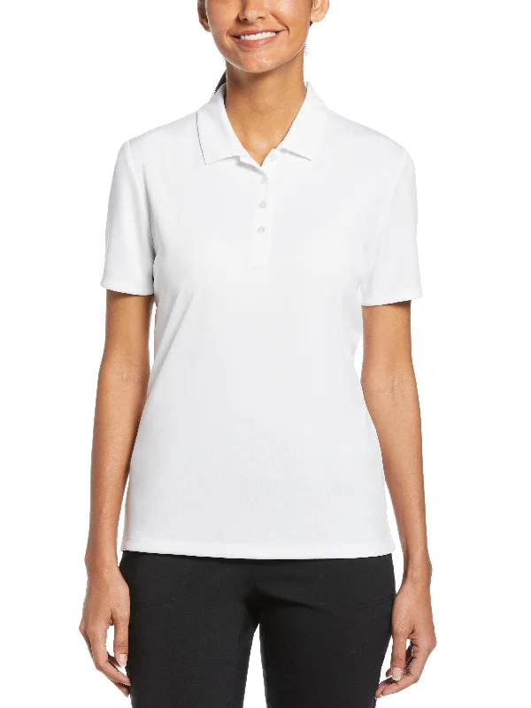 Womens All Over Tee Time Print Polo