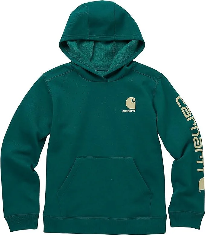 Organic Cotton Women Long Sleeve Top for Eco - Friendly ComfortYouth Long-Sleeve Graphic Sweatshirt - Shaded Spruce