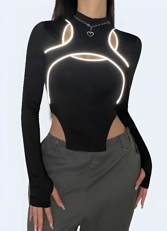 Compression Bodysuits for Post - Workout RecoveryBlack Turtleneck Bodysuit
