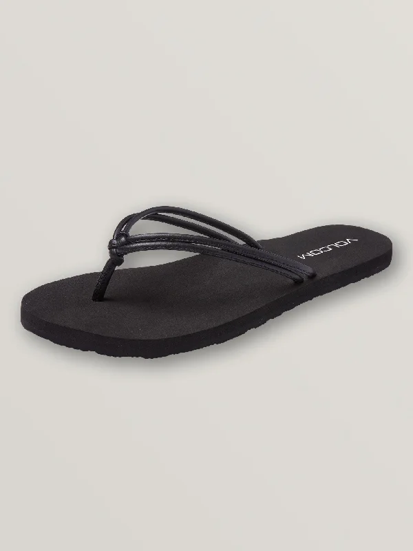 Plus Size Women's Striped One - Pieces in Navy and White for a Nautical - Inspired EnsembleForever And Ever II Sandal - Black Out