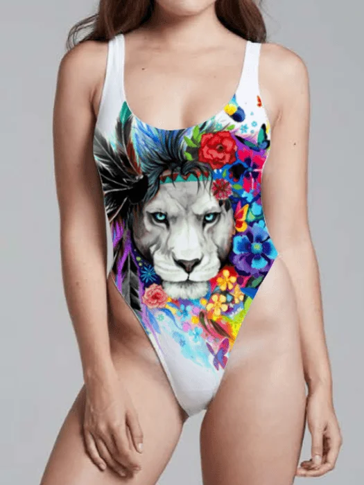 Plus Size Women's Ruffled Hem One - Pieces in Pink for a Feminine and Flirty Summer OutfitKing of Lions Onepiece