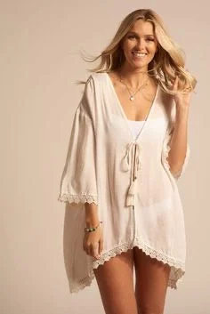 Romper - style cover ups for a trendy and functional beach optionPARADISE OPNE FRONT CARDIGAN COVERUP