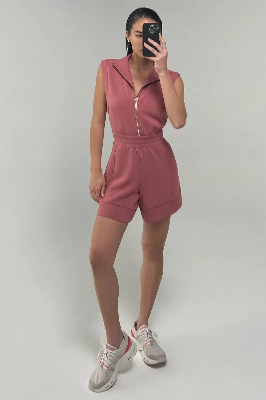 Women's Velvet One - Pieces in Emerald Green for a Luxurious and Sophisticated OccasionLinvale Playsuit - Withered Rose