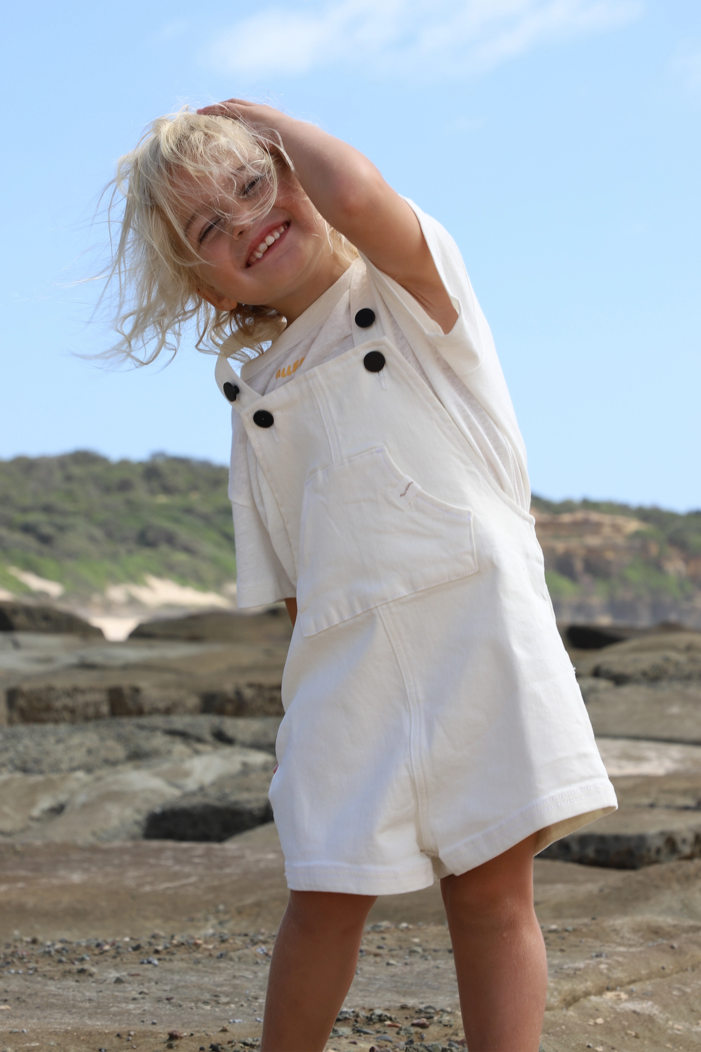 Women's Sleeveless One - Pieces in Yellow with Floral Appliques for a Cheerful and Spring - Like LookMini Denim Overalls