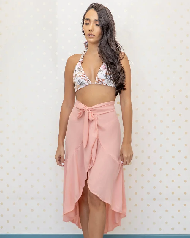 Peachy Dream Wrap Around Skirt