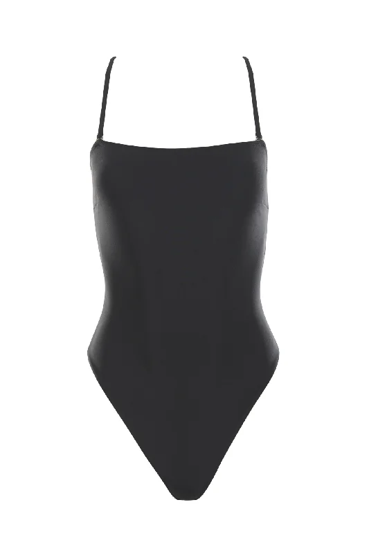 Women's Cut - Out One - Pieces in Black with Geometric Shapes for a Modern and Edgy StyleSabrina One Piece - Black