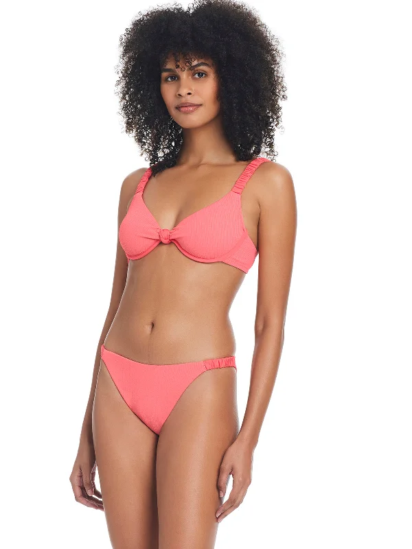Women's Strapless Swim Tops with Silicone Grip in Red for a Secure and Stylish Poolside LookSandbar Solids Underwire Bikini Top Watermelon Sugar