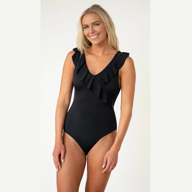Women's Sequined Mini One - Pieces in Gold for a Glamorous New Year's Eve PartySeychelles Black One-Piece Swimsuit