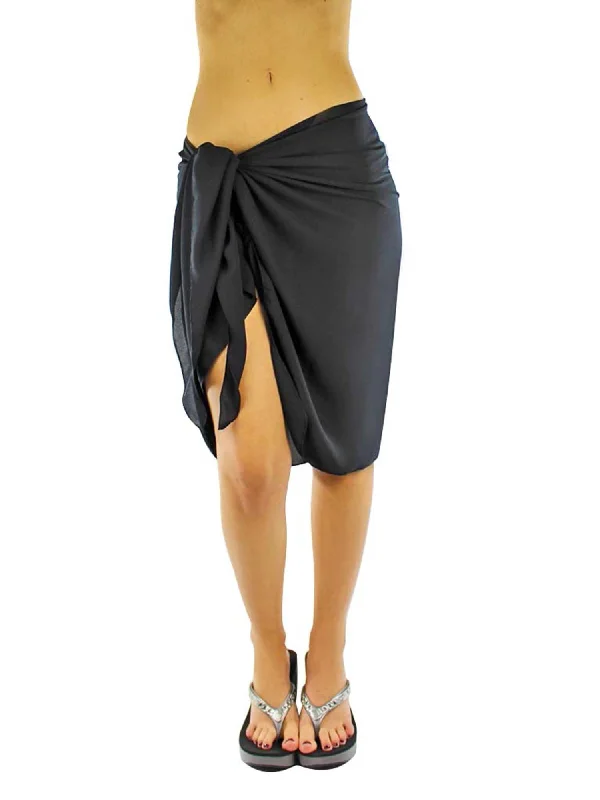 Sheer Knee Length Cover Up Sarong Wrap for Women