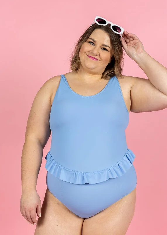 Women's Cargo - Style One - Pieces in Khaki with Pockets for a Practical and Stylish Outdoor LookBlue Skies | Skirted One-Piece