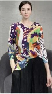 Plus - size floral print cover ups for a stylish beach lookVanite Couture Top 218722